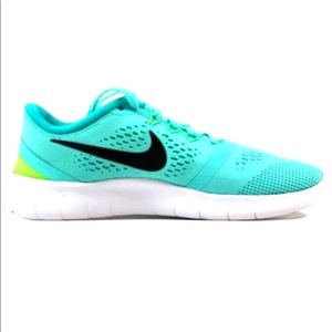 💕Nike Free RN GS 'Hyper Turquoise'  Boys Youth 7 womens 8.5
